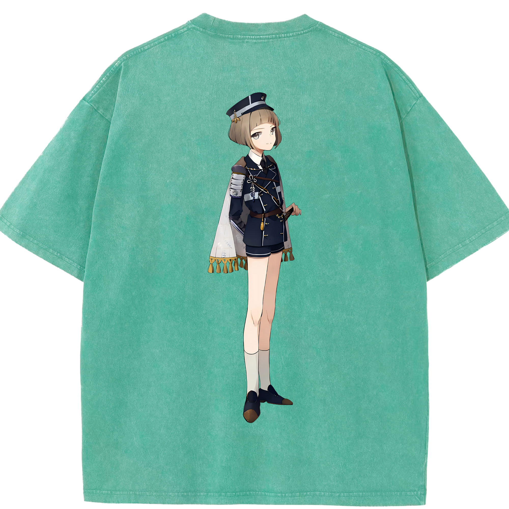 （画像用） 刀剣乱舞 Touken Ranbu 綿100% ヴィンテージ風 半袖Tシャツ（背面プリント）